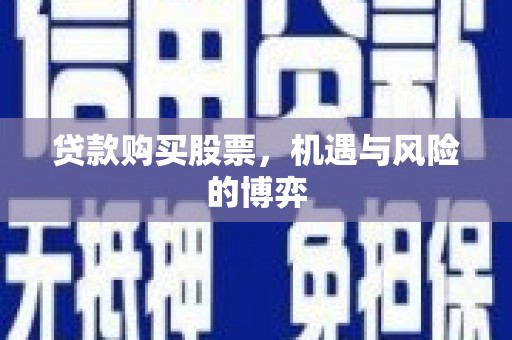 长岭贷款购买股票，机遇与风险的博弈