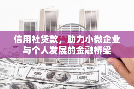长岭信用社贷款，助力小微企业与个人发展的金融桥梁