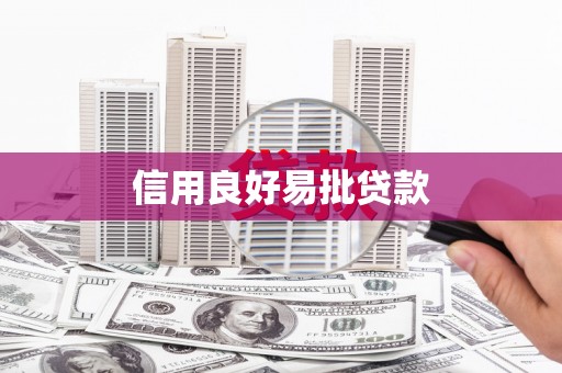 长岭信用良好易批贷款