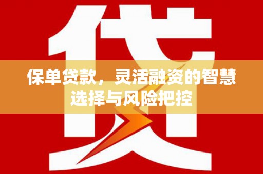 长岭保单贷款，灵活融资的智慧选择与风险把控