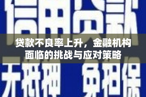 长岭贷款不良率上升，金融机构面临的挑战与应对策略