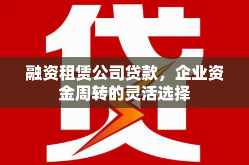 长岭融资租赁公司贷款，企业资金周转的灵活选择