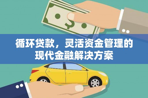 长岭循环贷款，灵活资金管理的现代金融解决方案