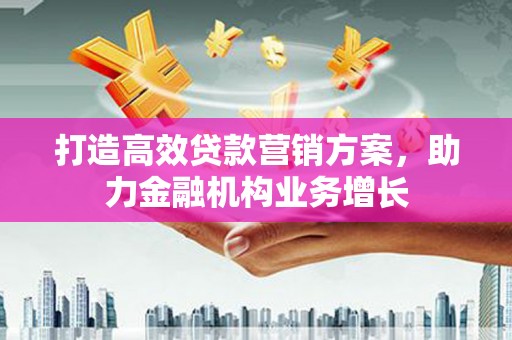 长岭打造高效贷款营销方案，助力金融机构业务增长
