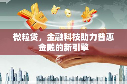 长岭微粒贷，金融科技助力普惠金融的新引擎