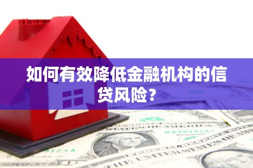 长岭如何有效降低金融机构的信贷风险？