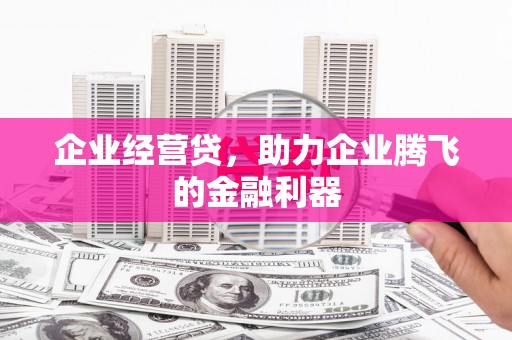 长岭企业经营贷，助力企业腾飞的金融利器
