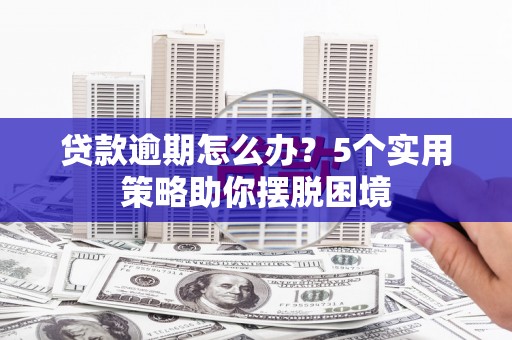 长岭贷款逾期怎么办？5个实用策略助你摆脱困境
