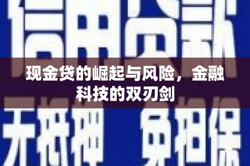 长岭现金贷的崛起与风险，金融科技的双刃剑
