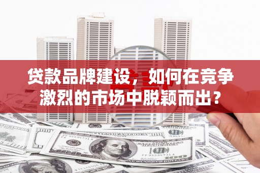 长岭贷款品牌建设，如何在竞争激烈的市场中脱颖而出？