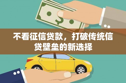 长岭不看征信贷款，打破传统信贷壁垒的新选择