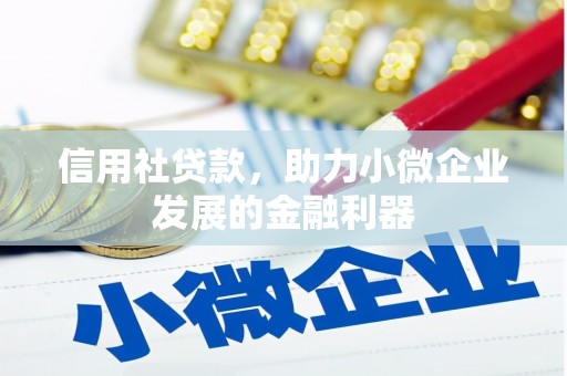 长岭信用社贷款，助力小微企业发展的金融利器