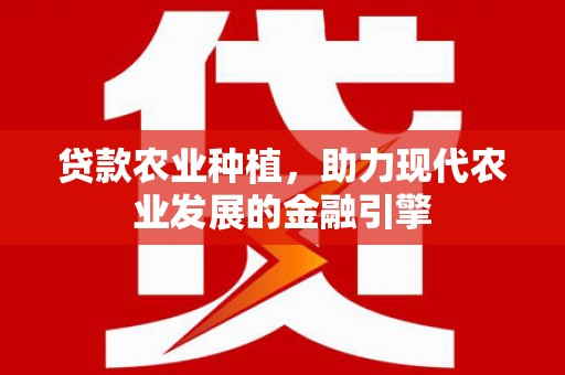 长岭贷款农业种植，助力现代农业发展的金融引擎