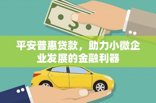长岭平安普惠贷款，助力小微企业发展的金融利器