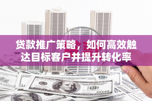 长岭贷款推广策略，如何高效触达目标客户并提升转化率