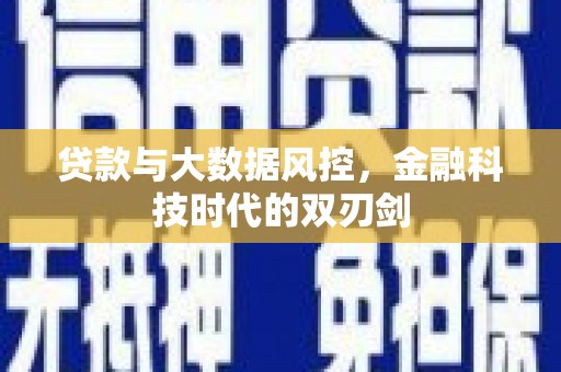 长岭贷款与大数据风控，金融科技时代的双刃剑