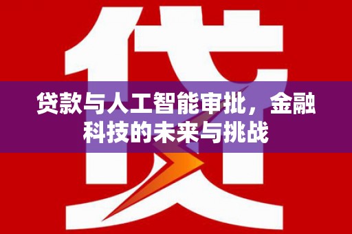 长岭贷款与人工智能审批，金融科技的未来与挑战
