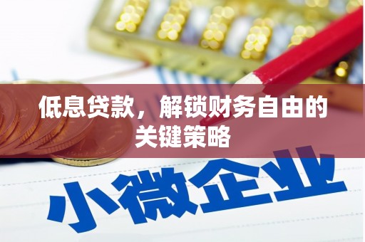 长岭低息贷款，解锁财务自由的关键策略