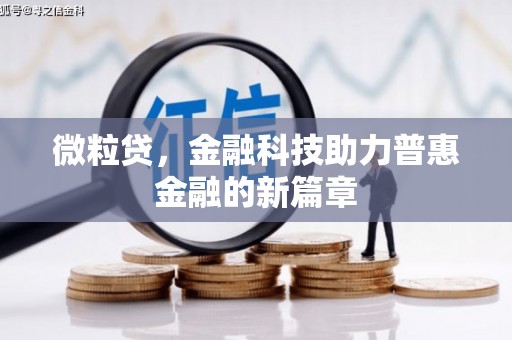 长岭微粒贷，金融科技助力普惠金融的新篇章