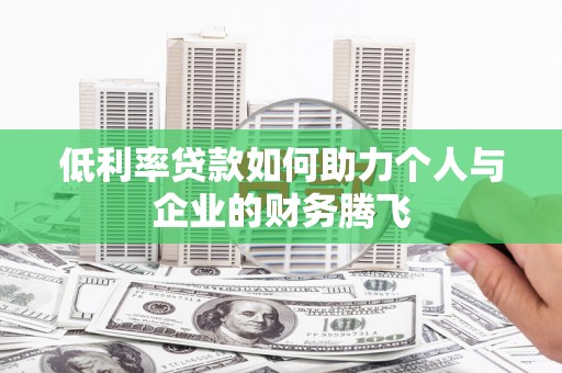 长岭低利率贷款如何助力个人与企业的财务腾飞