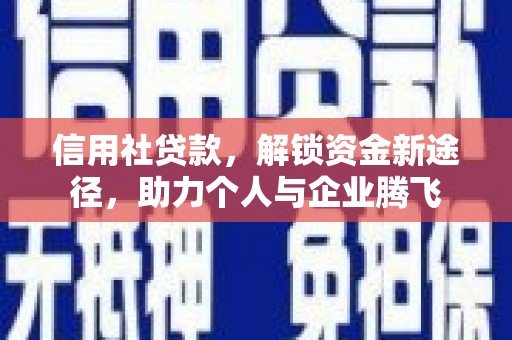 长岭信用社贷款，解锁资金新途径，助力个人与企业腾飞