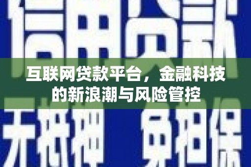 长岭互联网贷款平台，金融科技的新浪潮与风险管控