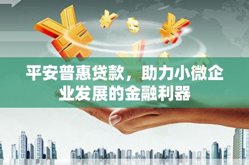 长岭平安普惠贷款，助力小微企业发展的金融利器