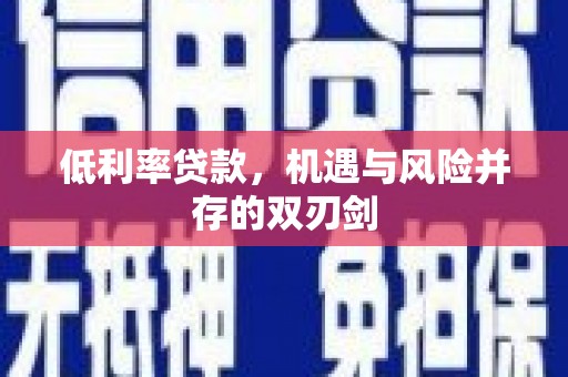 长岭低利率贷款，机遇与风险并存的双刃剑