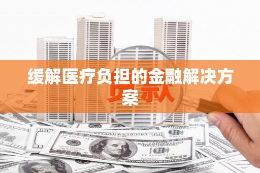 长岭缓解医疗负担的金融解决方案