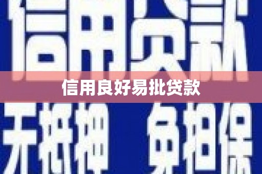 长岭信用良好易批贷款
